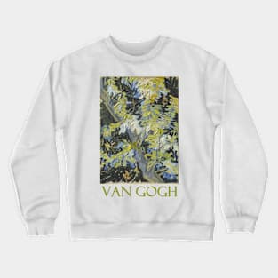 Branches of Flowering Acacia by Vincent van Gogh Crewneck Sweatshirt